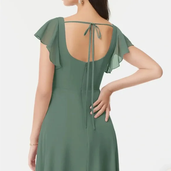 Azazie Eucalyptus bridesmaids dress - Picture 2 of 3